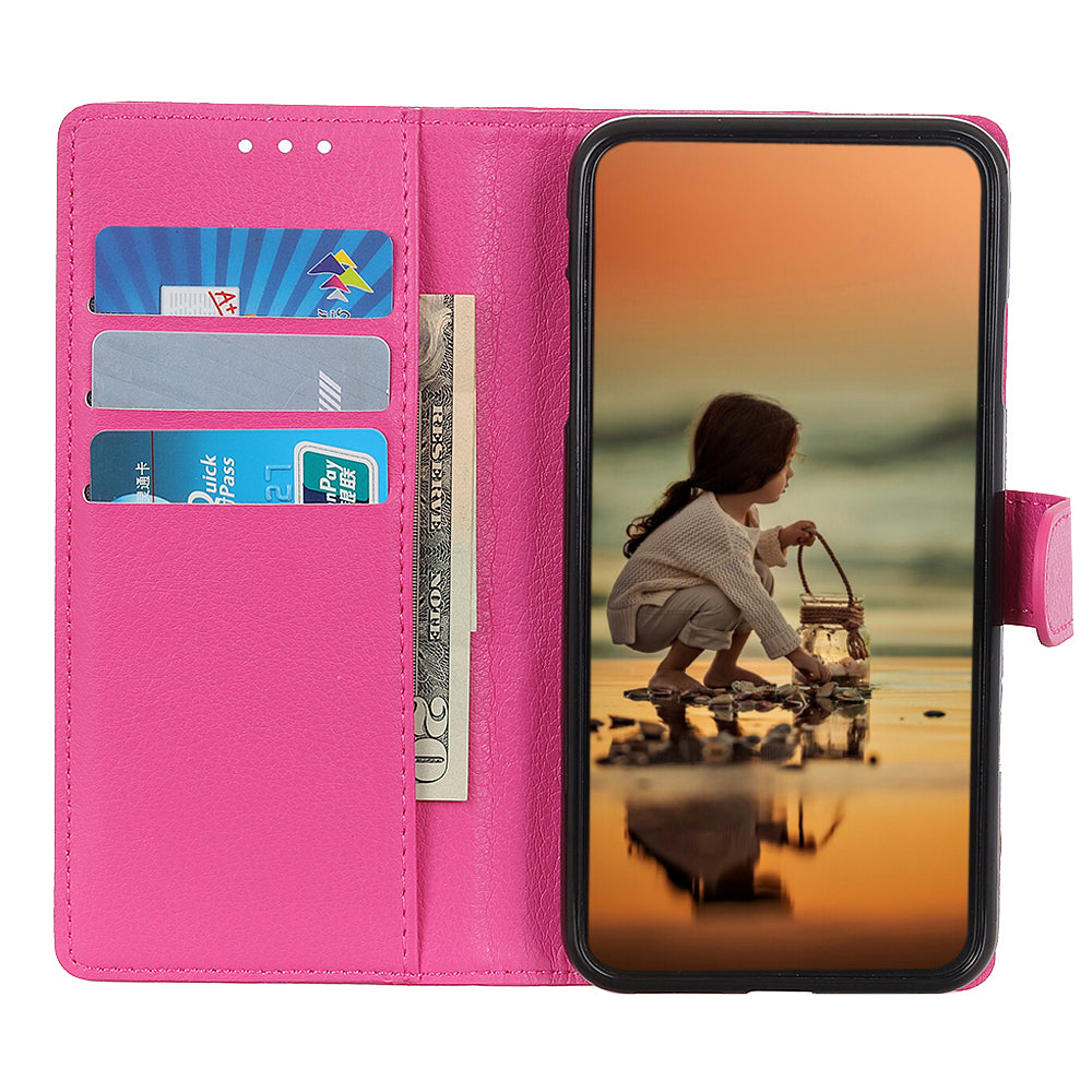 For Samsung Galaxy A05 4G Case Wallet Stand Litchi Texture PU Leather Phone Cover For Samsung Galaxy A05 4G Case Wallet Stand Litchi Texture PU Leather Phone Cover